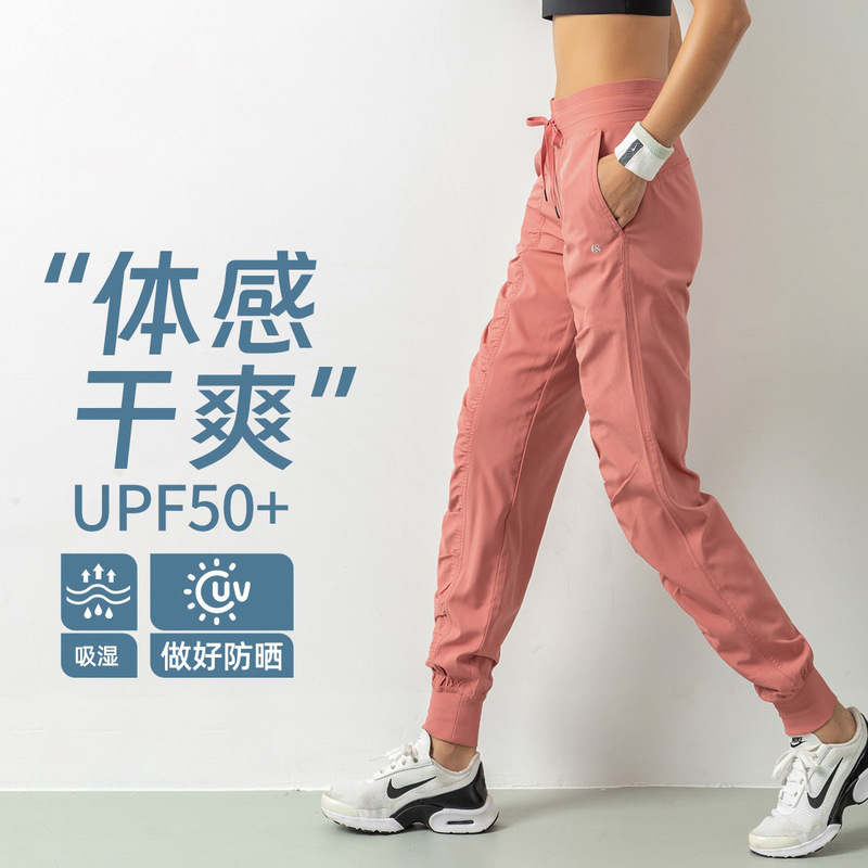 High-Waisted Loose Quick-Dry Sports Pants for Women, High-Elastic Long Pants, Casual Jogger Sweatpants, Yoga Pants, Breathable Fitness Running