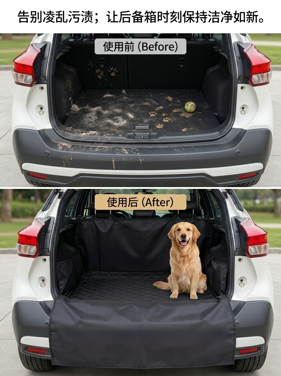 Cross-Border Direct Supply of Car Pet Mats, Waterproof, Dirt-Resistant, Scratch-Resistant, Suitable for All Seasons, Can Be Stored in the Car Trunk