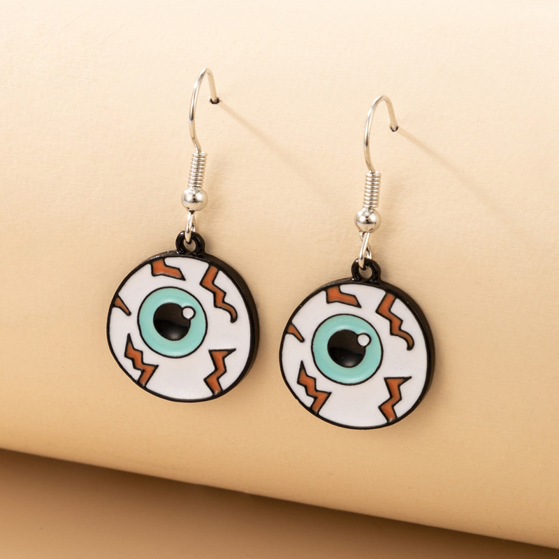 Cross-border  New Halloween Earrings Cartoon Funny Fun Multi-element Holiday Earrings Earrings display picture 6