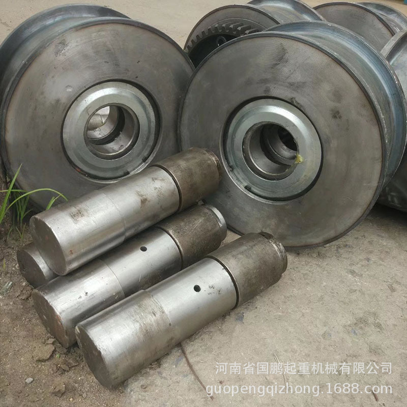 电动单梁端梁驱动轮门式起重机行车龙门吊轨道轮400LD轮主动从动