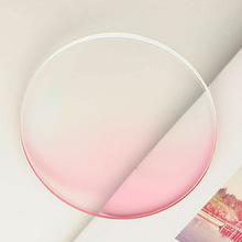 染色腮红镜片素颜1.61MR渐进色粉紫蓝茶红灰片1.67康耐特变色抗UV