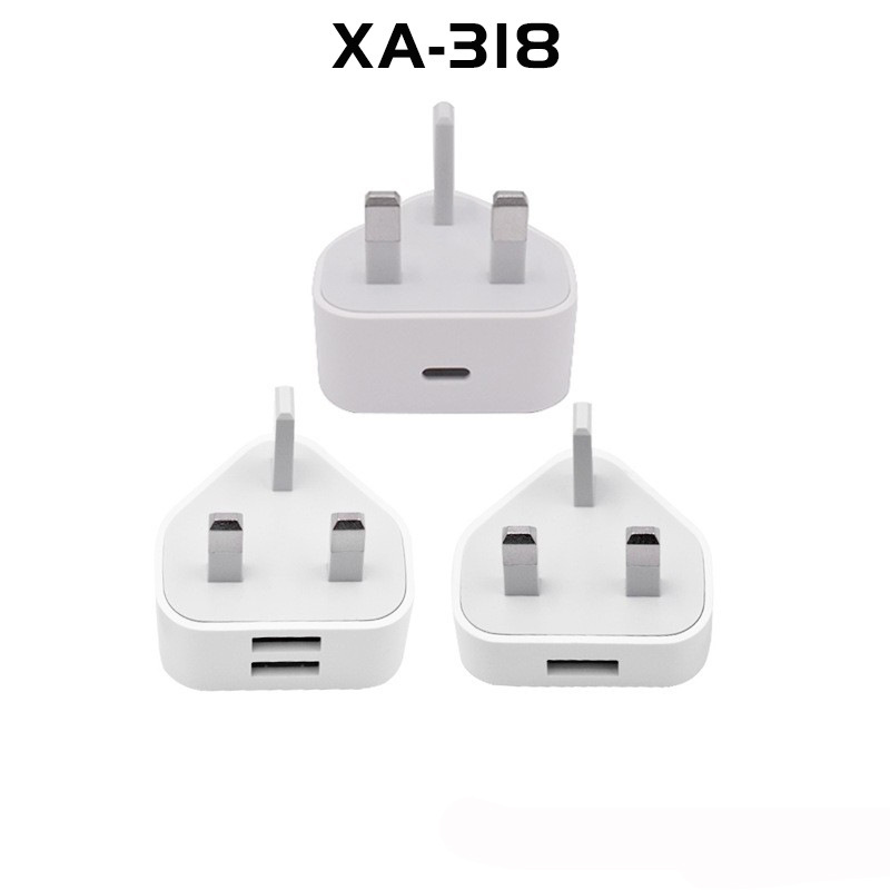 Manufacturers Wholesale Charger Triangular Plastic Shell Similar to Apple Triangular Shell Pc Material White + Gray