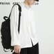 Summer Men's Shirt Men's Non-ironing Black Jacket Thin High-grade Draped Long-sleeved Fashionable Casual Shirt Men's Fashionable