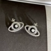 2404155B silver-bottomed zircon planet (S925 silver needle)