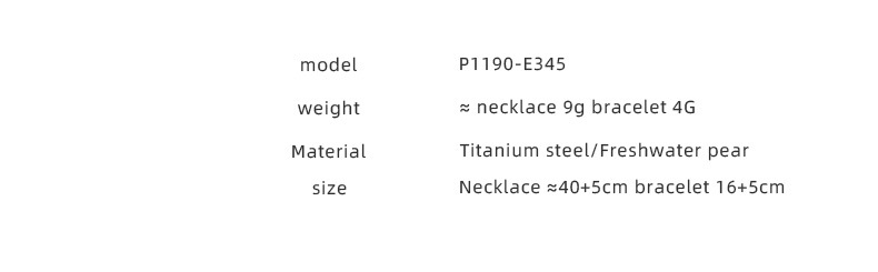 Fashion Geometric Titanium Steel Plating Bracelets Necklace