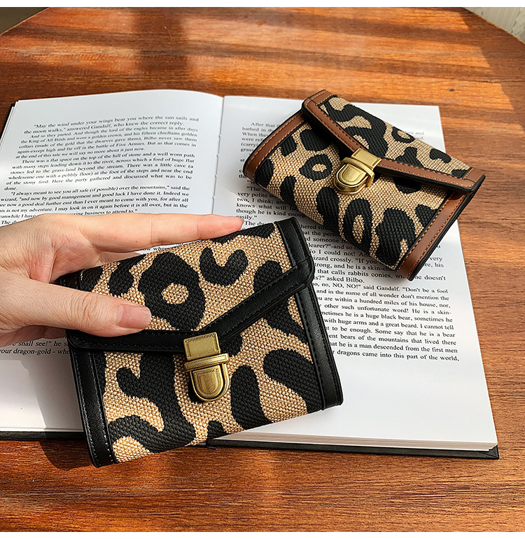 2021 wallet long buckle trifold leather bag Korean version of multicard clutch walletpicture49