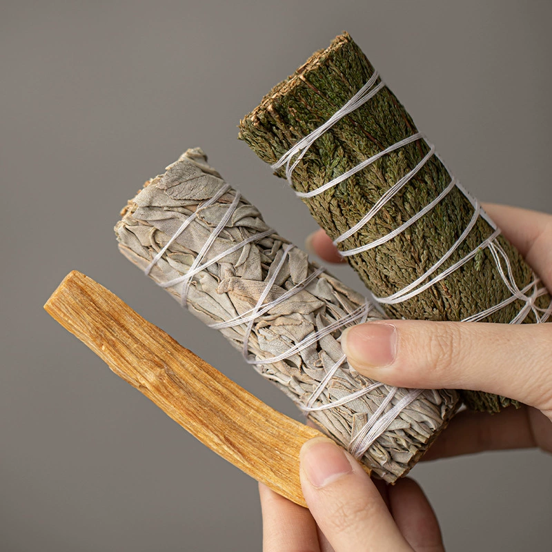 Камин для благовоний из фиолетового песка держатель palo santo подставка для подноса для сжигания шалфея санитарная деревянная печь для благовоний