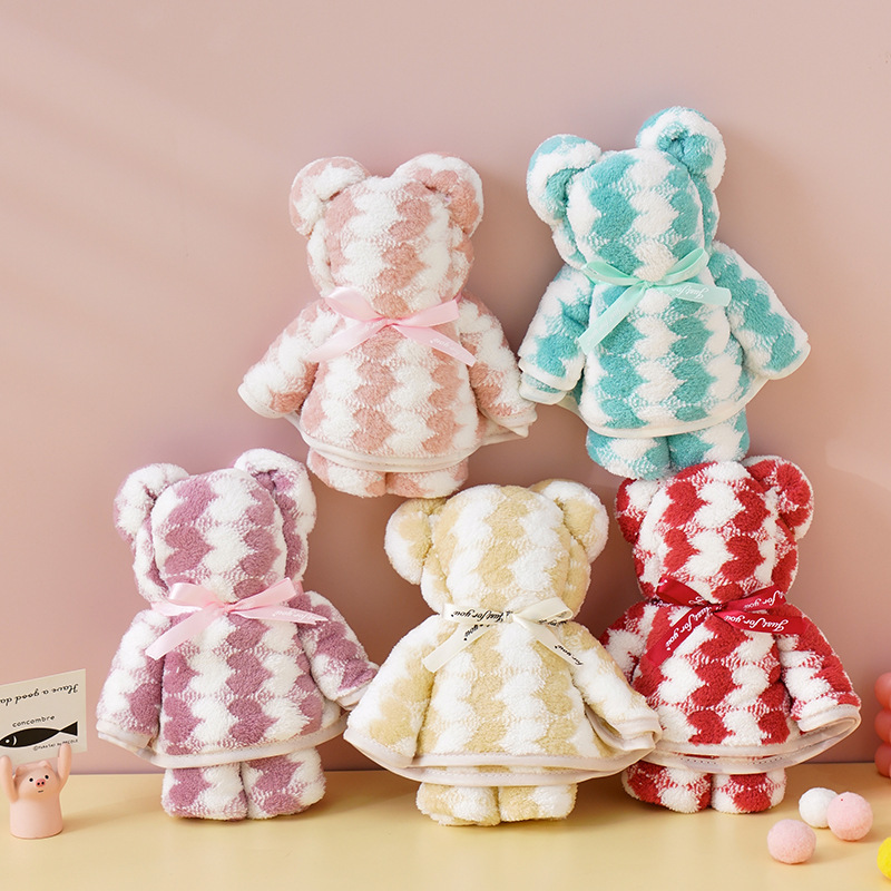Coral Velvet Towel Bear Peach Heart Bear Towel Wedding Souvenir Towel Cake Gift Giving Gaoyang Towel Wholesale Coral Velvet Towel Bear Peach Heart Bear Towel Wedding Souvenir Towel Cake Gift Giving Gaoyang Towel Wholesale