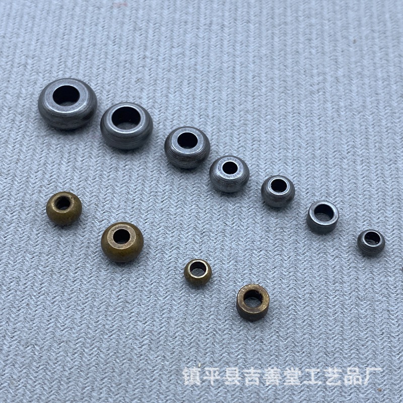 藏式记数器散珠卡子手串吊坠复古西藏手工铁珠子配件文玩挂件