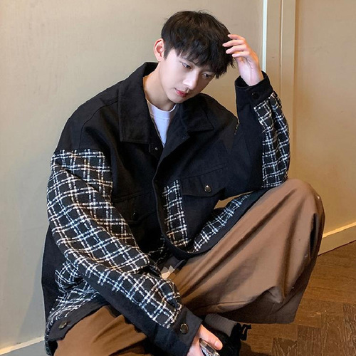 Men's Spring and Autumn Season Advanced Style Turtle Dove Pattern Shirt Style Jacket Oversize Trendy Streetwear Gangster Chic Men's Clothing