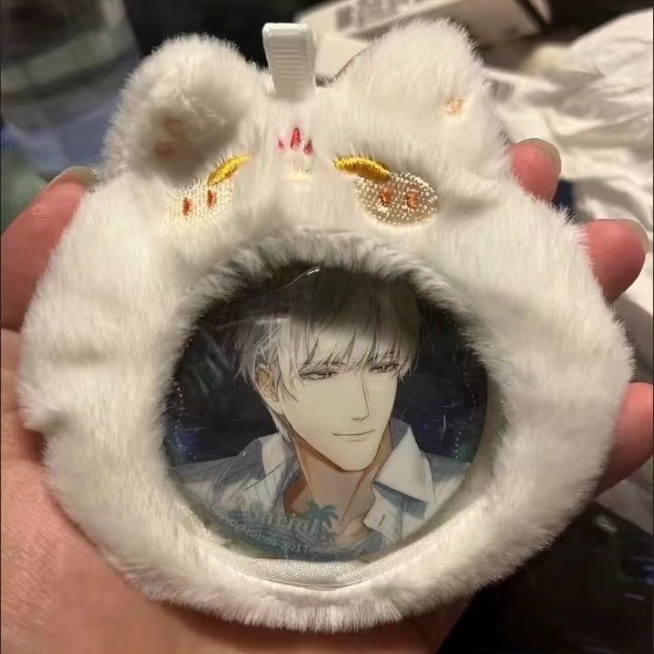 小红书喵狐狐毛绒吧唧钱包收纳袋痛包透明展示学生谷子保护