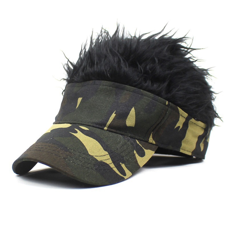 Perücke Internet-Promi-Perücke Hip-Hop-Streich, Schurken-Baseballmütze, digitaler Camouflage-Hut_voghion.com