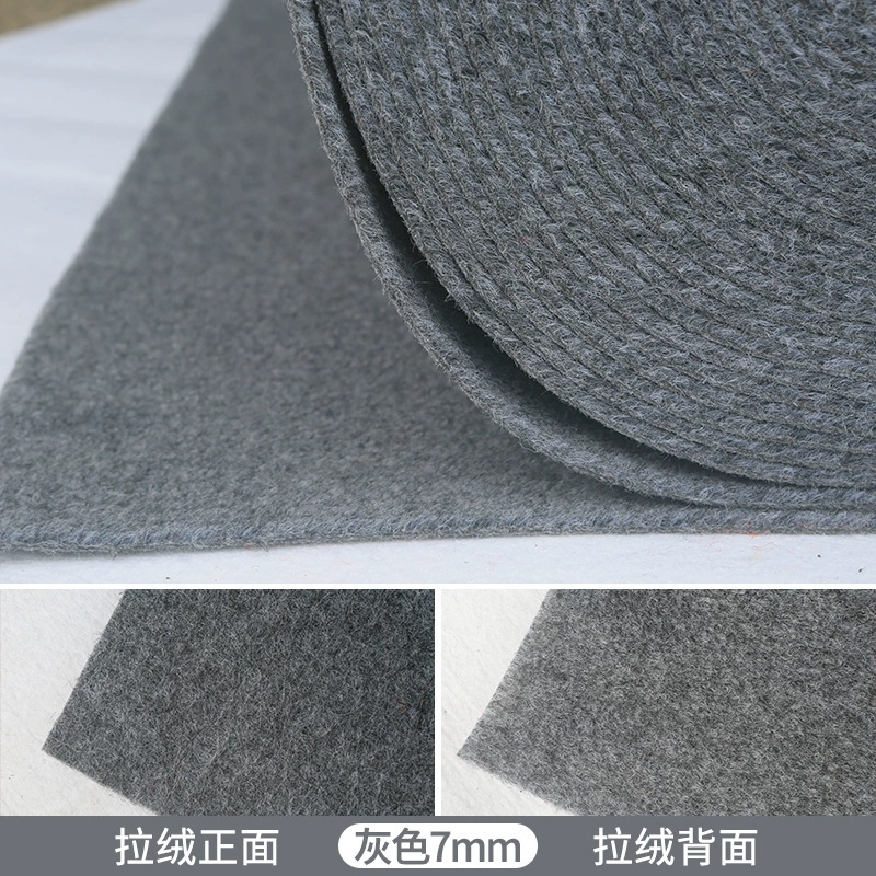 Exhibition roll carpet, thickened abrasion‑resistant, smoke gray and flame‑retardant red, widths up to 4 m
