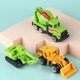 Cross-border alloy mini simulation sliding engineering vehicle excavator bulldozer road pressure dump children's toys