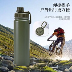 クロスボーダー 16 オンススペースボトル屋外大容量ステンレス鋼断熱カップサイクリングカップ学生高価値スポーツウォーターカップ
