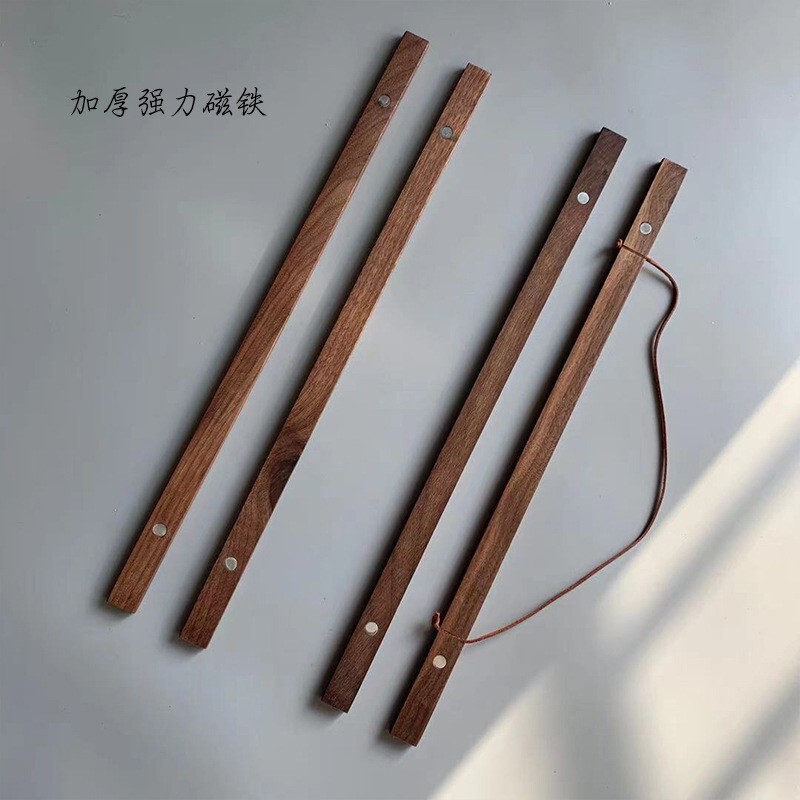 Black Walnut Wood Picture Frame, Poster Frame, Solid Wood Hanging Scroll Rod, Export Amazon Decorative Hanging Scroll, Solid Wood Photo Frame
