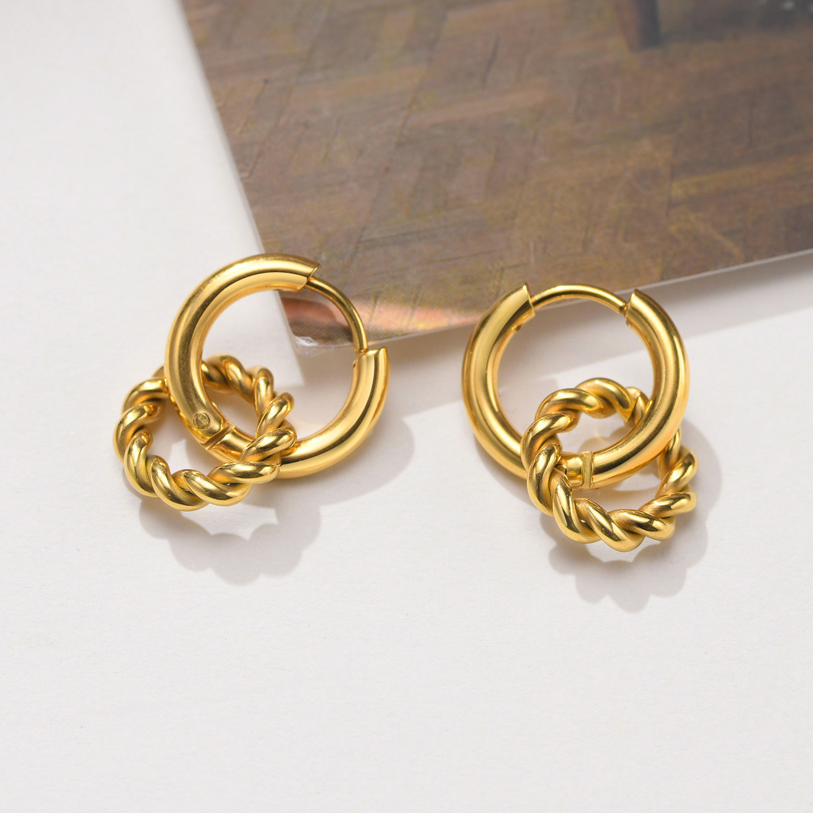 9g Weight 304 Stainless Steel Ear Needle Material Charm Sleeper Hoop Earrings, Drop Earrings Classification 1 Pair Quantity Holiday, Daily Occasion 304 Stainless Steel Material Star, Moon, Heart Shape Pattern Women's Gender Casual, Simple Style Style 1 Pair Casual Simple Style Star Moon Heart Shape 304 Stainless Steel Drop Earrings 10