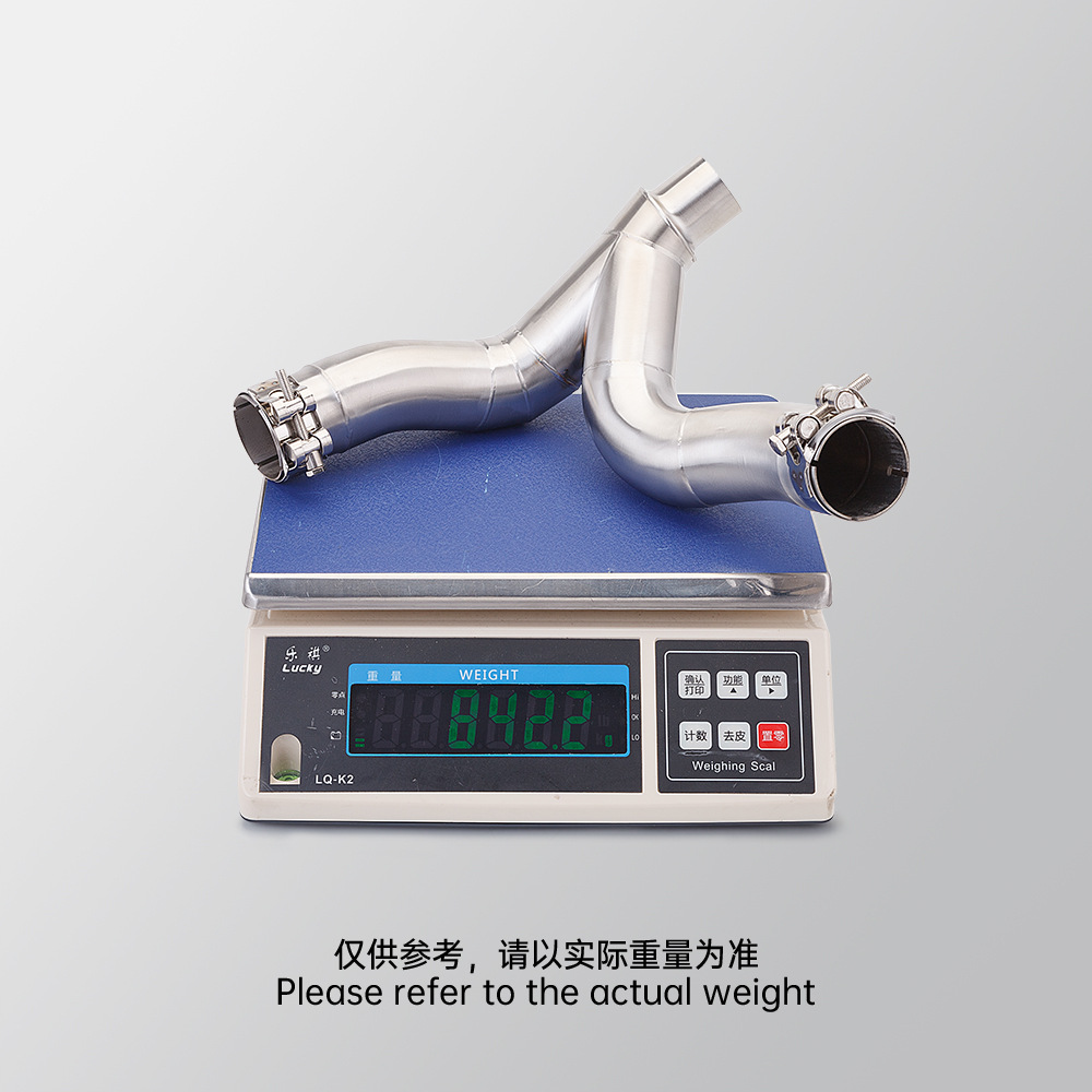 Suitable for Motorcycle Monster 950 Modification, Monster 937 Titanium Alloy Drum-Less Mid-Section Exhaust Pipe, 2021-2024