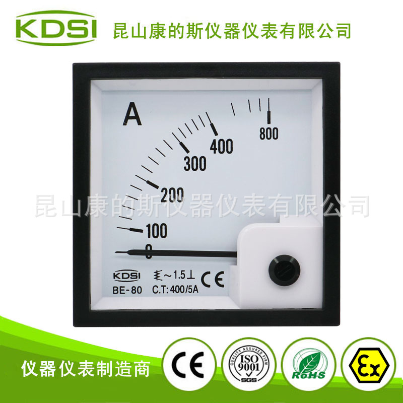 指针式交流电流表BE-80 AC400/5A 电流测量表头  电气控制柜用表