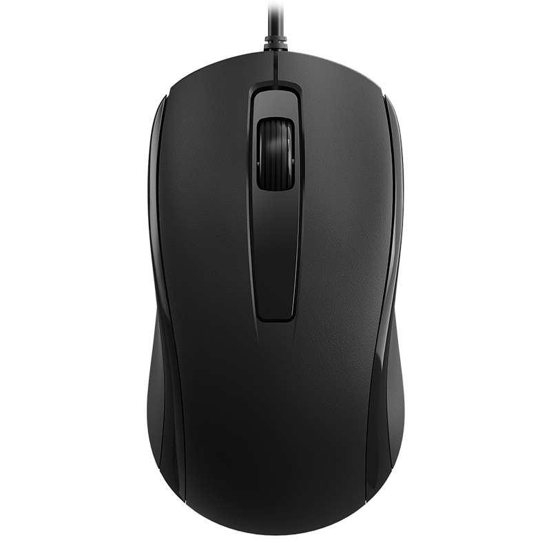 B.O.W. Hang Seng M139U ratón óptico cableado ergonómico silencioso plug and play de oficina USB negro