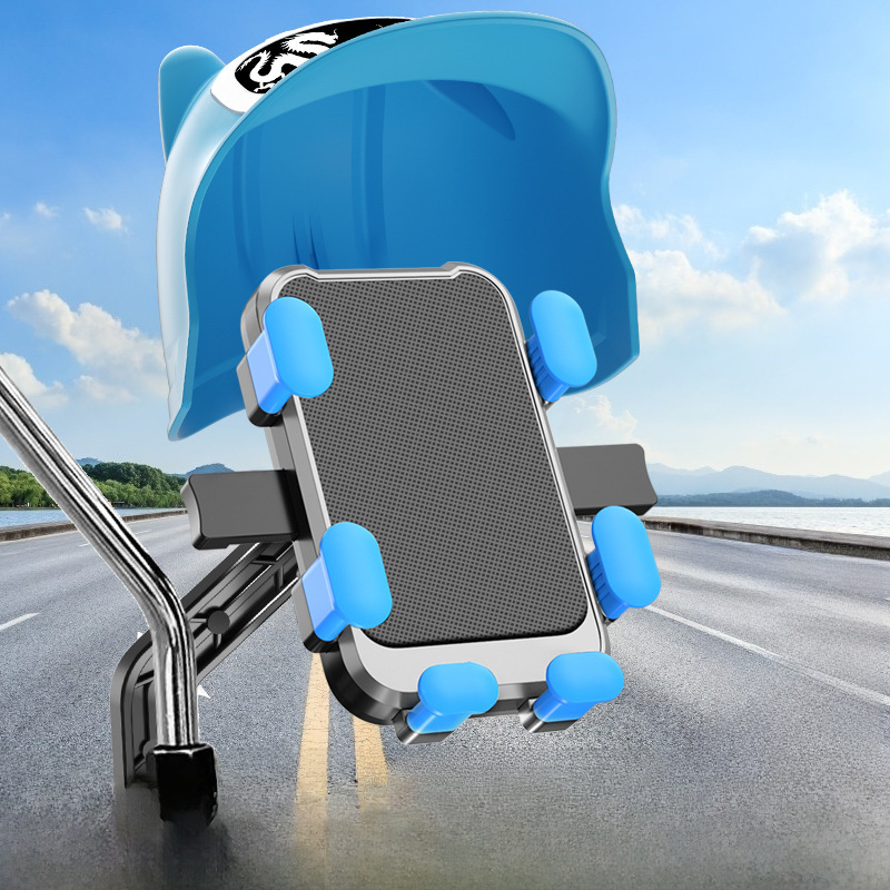 Maza ķivere līdzņemšanai motocikla mobilā tālruņa turētājs elektriskā velosipēda ūdensizturīgs saulessargs navigācijas mobilā tālruņa turētājs_voghion.com