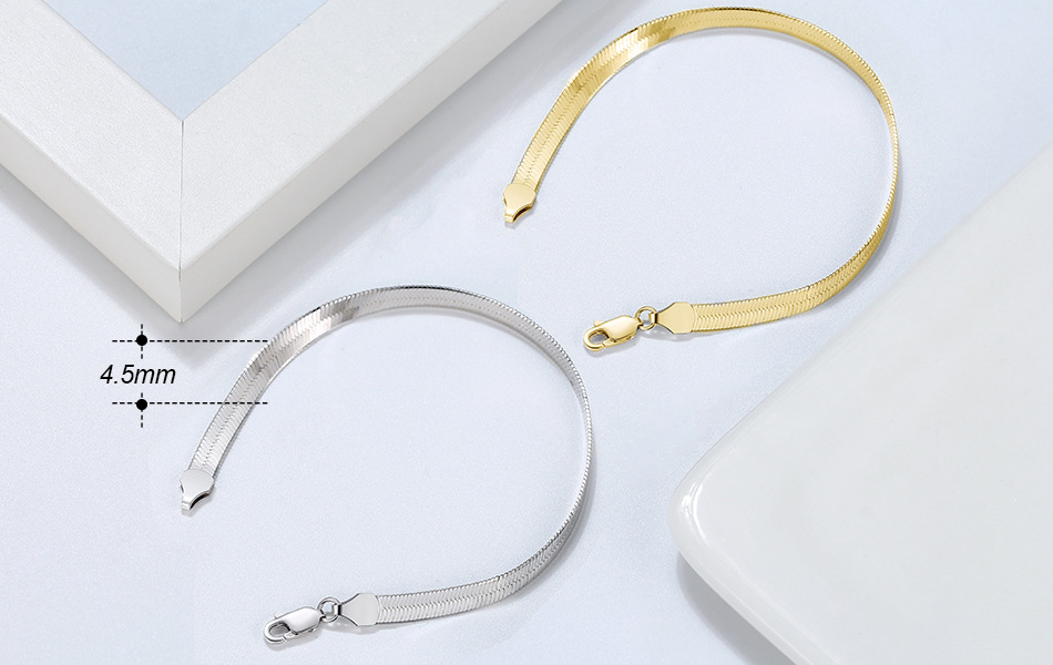 925 sterling silver Chain Material Blade chain Chain Type 1 Piece Quantity 925 Sterling Silver Bracelets Vintage Style