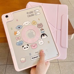 アニメ動物ipad air 6保護カバーはアップルpro 11の磁気吸引分割を適用します。
