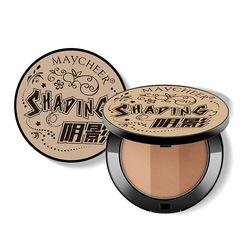 Macyer Three-Color Contour and Highlight Palette, Dual-Use Concealer and Highlight Stick, Nose Contour and Side Shadow, High Light and Shadow Powder, Small V Face