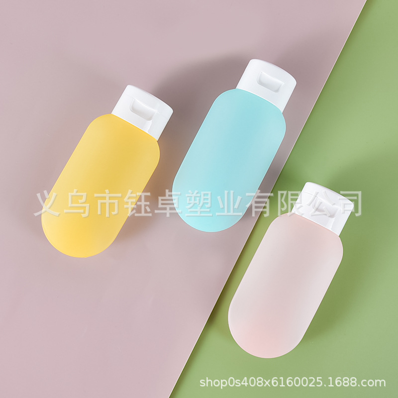 Color sub-botella loción viaje portátil squeeze champú gel de ducha limpiador facial cosmético botella vacía