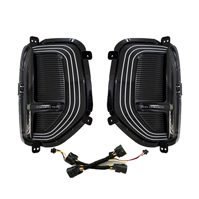 Suitable for Chery 2026 Tiggo 9X Daytime Running Lights, Modified Led Sequential Turn Signal Daytime Running Lights, Front Fog Lights (Gündüz işıqları) - start-scanning-running-water-3-colors