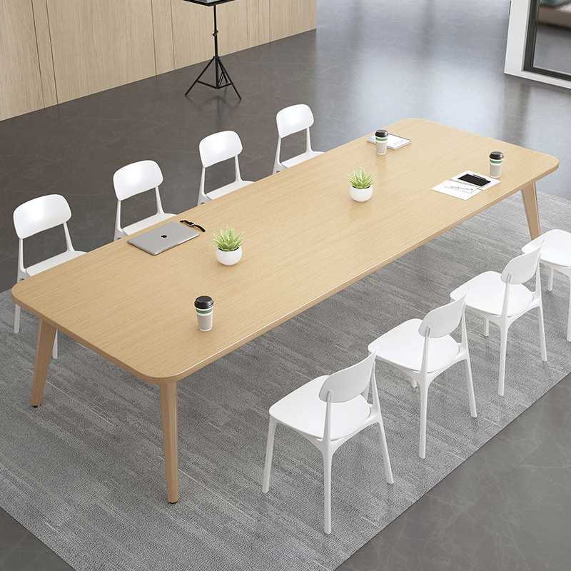Conference Table Long Table Simple Modern Table Workbench Office Conference Room Table and Chair Combination Small Negotiation Long Table