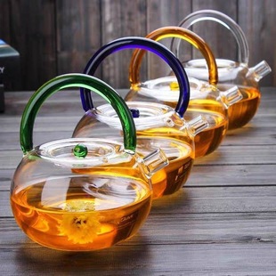 Heat-resistant glass Kettle Teapot kung fu tea set teapot high temperature resistant kettle large capacity beam boiling teapot
