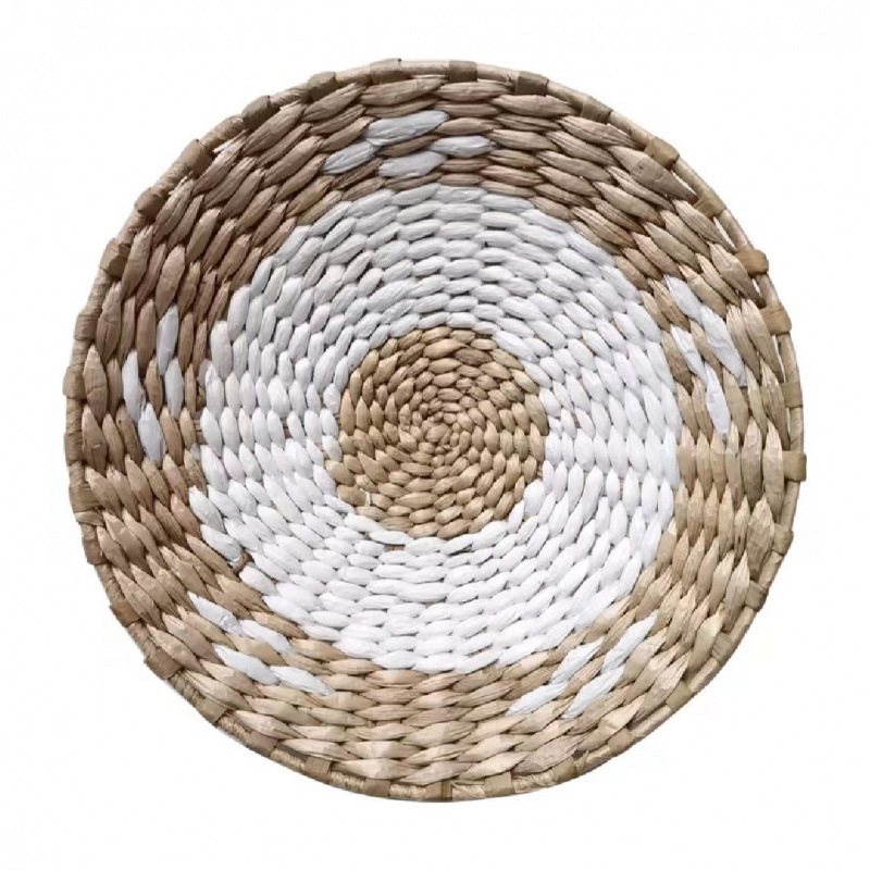 Viento nacional transfronterizo marioneta artesanal tejido pared decoración de pared Bohemia tejido de paja decoración de pared de fondo vivienda decoración de pared colgante