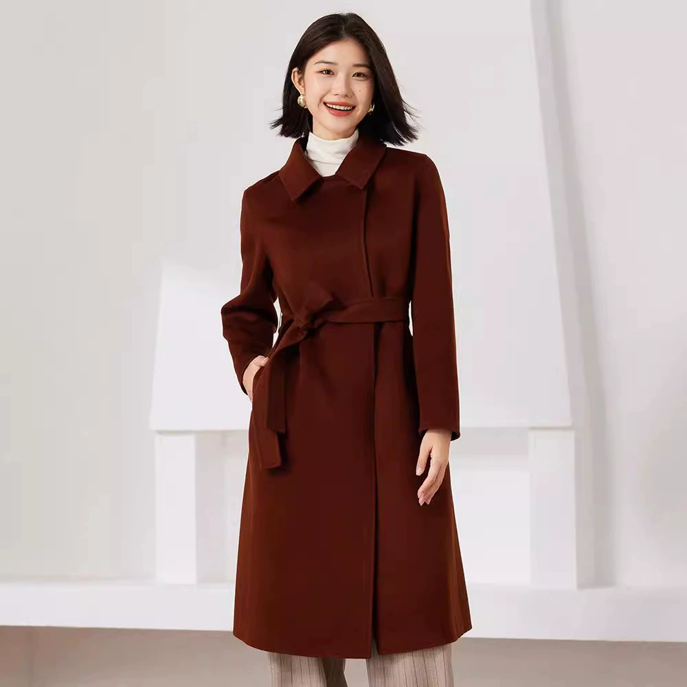 100% шерстяное пальто женское шерстяное пальто осень-зима новый французский дизайн чувство корейская версия осень-зима