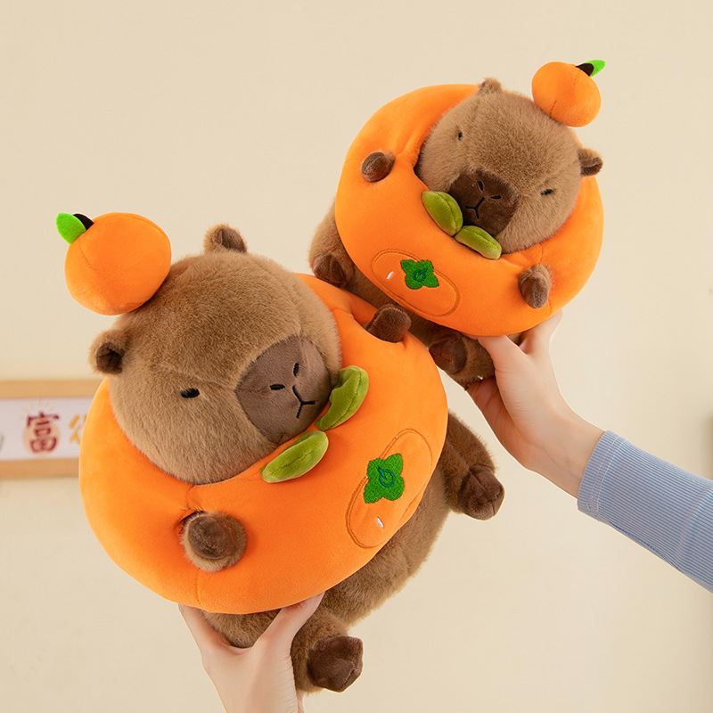 새로운 감 RUYI CAPYBARA 봉제 인형 동행 소녀 인형 생일 선물 침대 장식품 잠자는 베개