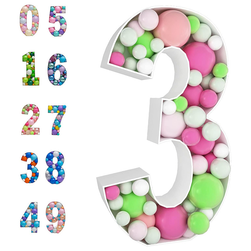 Cross-Border 100cm Curved Large Digital Frame Baby Birthday Scene Banquet Photo Props Party Supplies Cross-Border 100cm Curved Large Digital Frame Baby Birthday Scene Banquet Photo Props Party Supplies