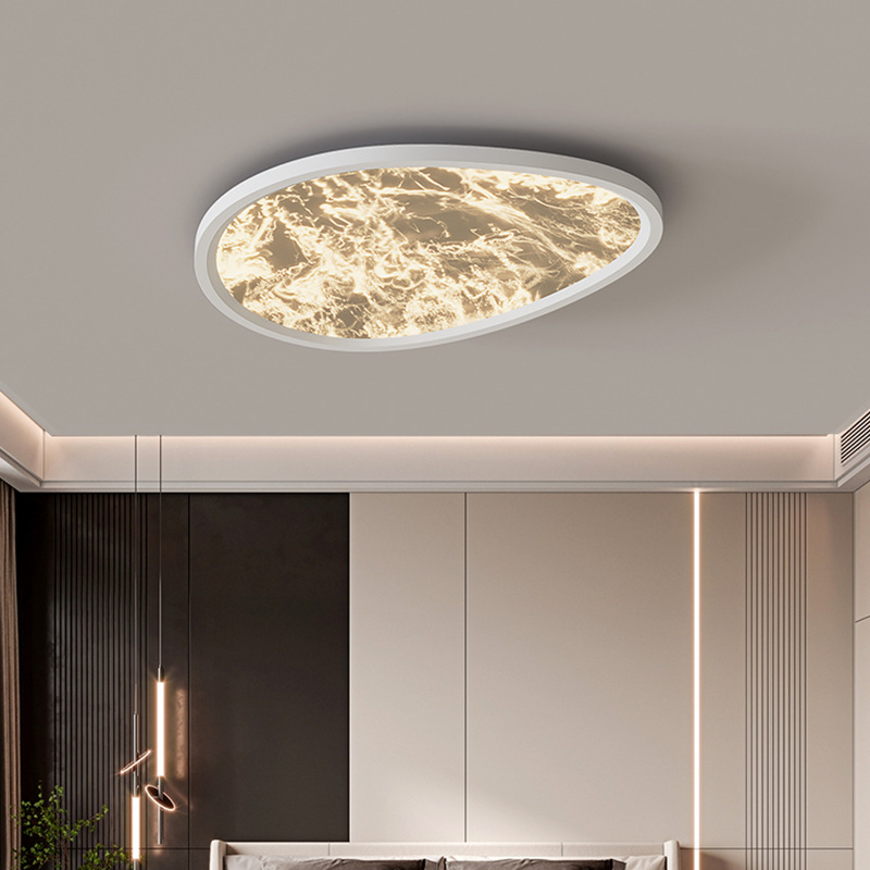 Iluminación principal de la habitación de nubes de techo de niebla italiana, simple y moderna, atmósfera de alto nivel, sensación de reclinar en toda la casa, protección de los ojos de la montaña.