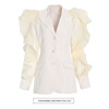 Mesh pure white personality mesh coat