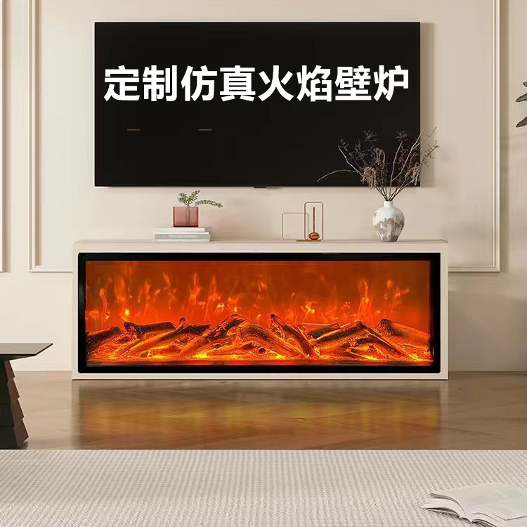 家用欧式嵌入式智能电子壁炉芯仿真火焰取暖器客厅电视柜装饰柜