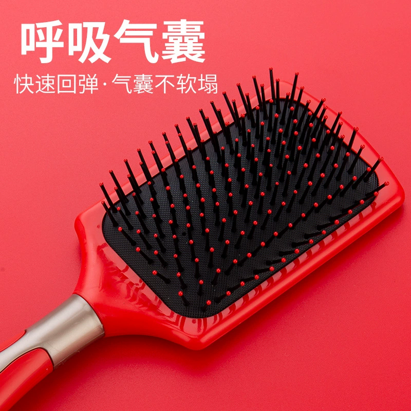 Brush, soft heel for scalp, massager, curly air bag