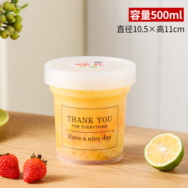 Taza de pudín desechable doble cuenco especial de leche gelatina postre taza de yogur de coco taza de helado