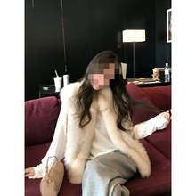 千金妖姬皇冠级进口狐狸毛车条霜染双色渐变马甲品牌同款