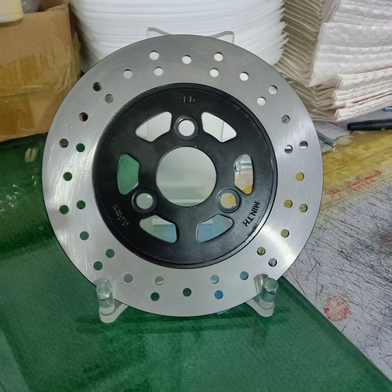 190 Diameter Large/Small Hole Electric Vehicle/Motorcycle Thickened Disc Brake Disc for Delivery Vehicles, Front and Rear Silent Disc Brake Pads