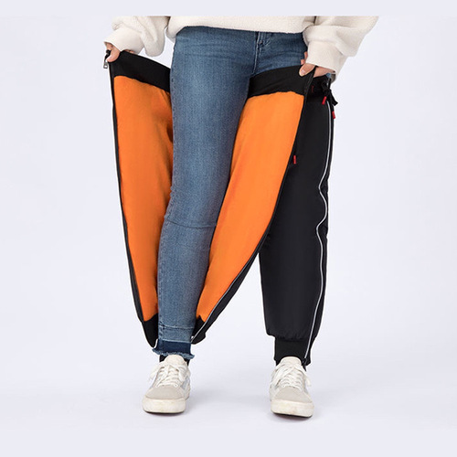 Fattened motorcycle plus velvet knee pads for men, waterproof and warm for winter cycling, electric bike, women's leg pads to protect against wind and old cold legs