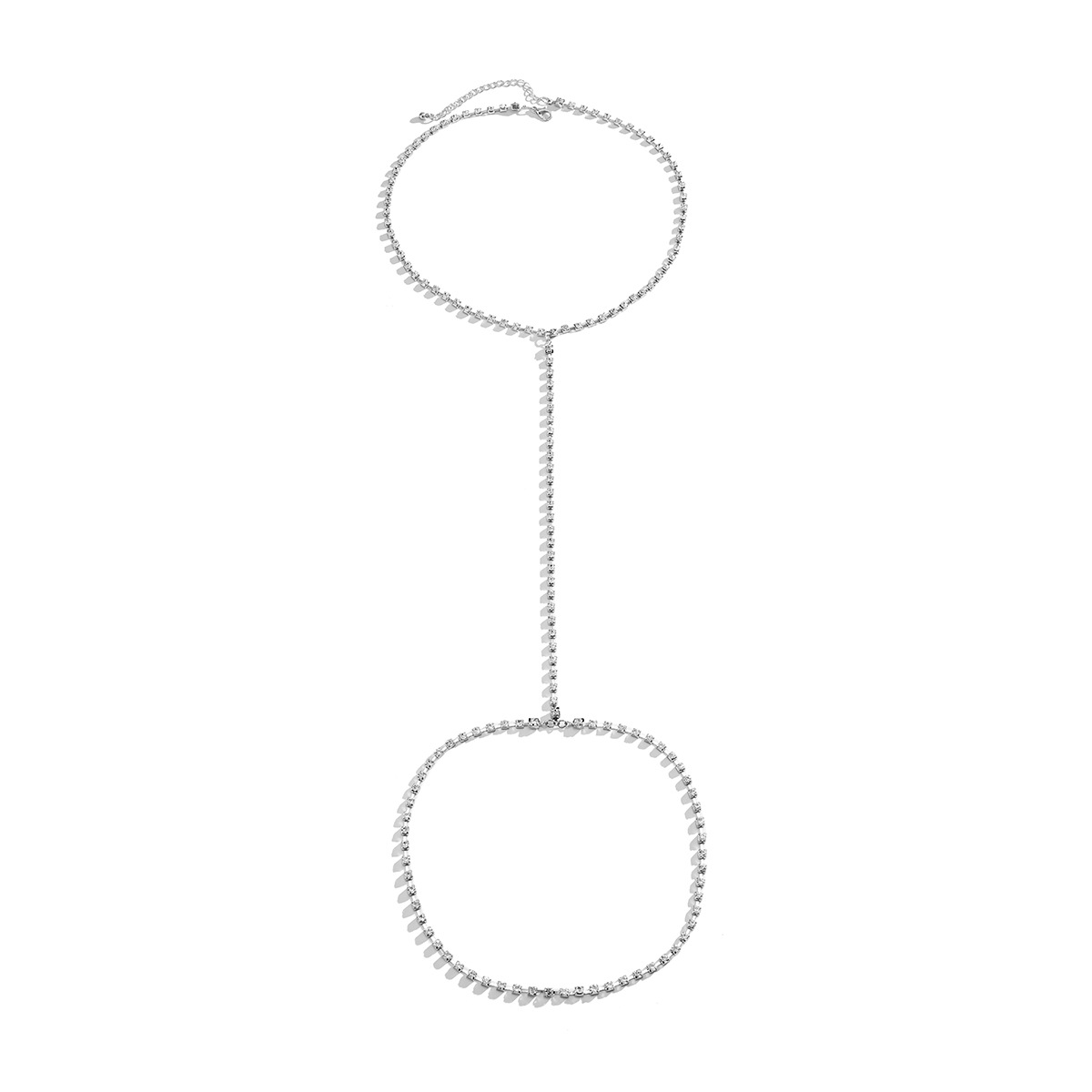 1 Piece Fashion Bow Knot Cloth Lace Artificial Rhinestones Womenu0027S Body Chain