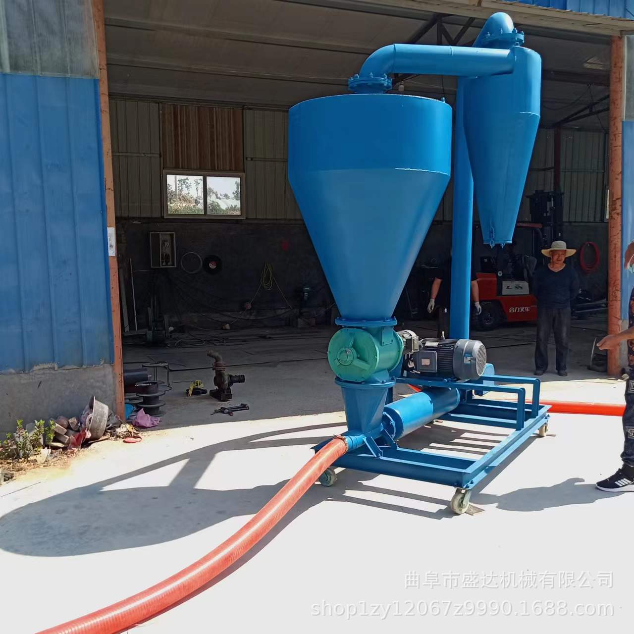 粮食沙克龙除尘气力吸粮机供应远距离高扬程气动卸灰机抽料机