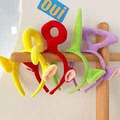 クロスボーダーかわいい子供時代のクラシックなテレタビーズ洗顔ヘッドバンド家族のヘッドバンドドレスアップヘッドバンド面白い奇妙なヘアアクセサリー