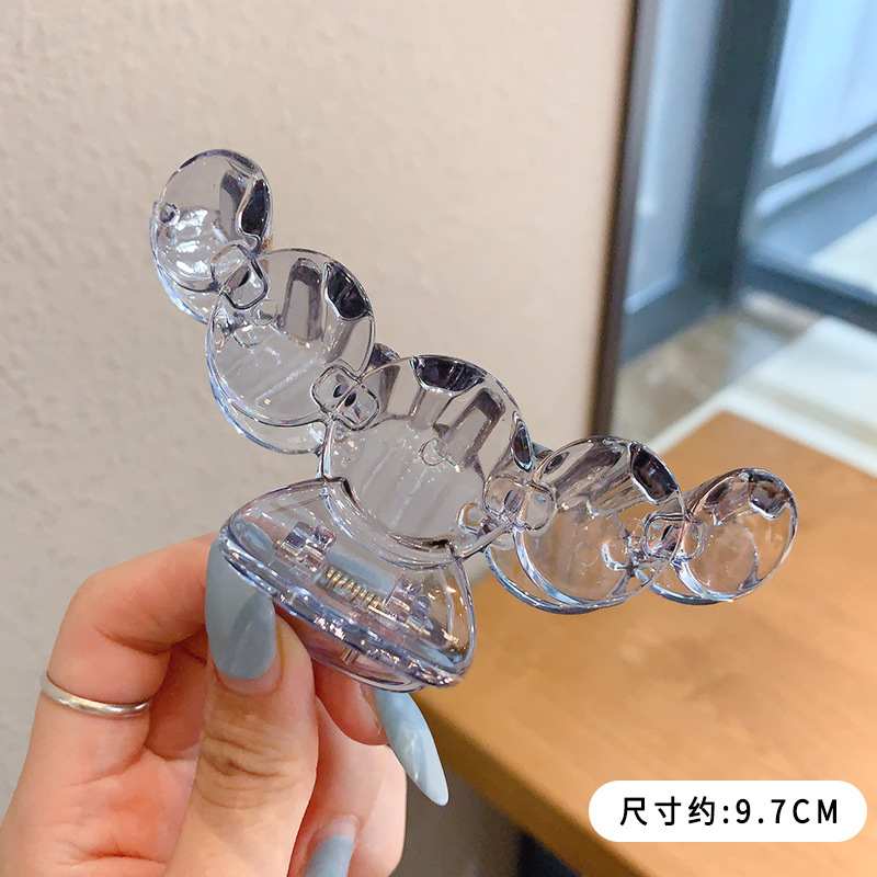 Gran clip de tiburón esmerilado acrílico simple horquilla tocado volumen gran horquilla de alto grado accesorios para el cabello al por mayor