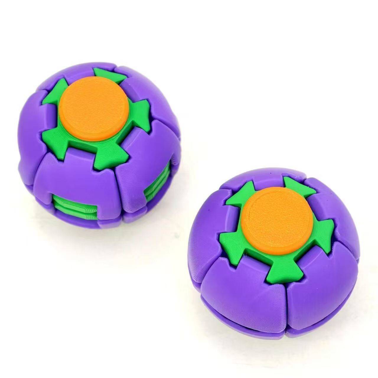 Impresión 3D juguetes descompresivos bola de descompresión giratoria doble juego giroscopio de punta de dedo juguetes de oficina para aliviar el aburrimiento