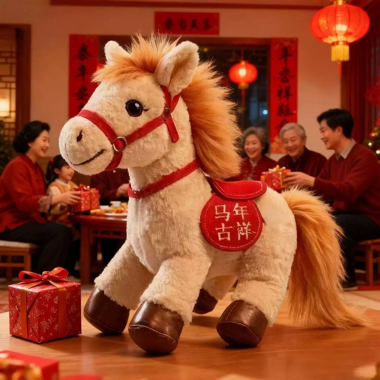 2026马年吉祥物公仔毛绒玩具小马公仔生肖娃娃公司年会新年礼品熊